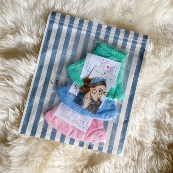 NWT LELE SADOUGHI Tie-Dye Face Mask 3 Face-mask - Picture 2 of 8